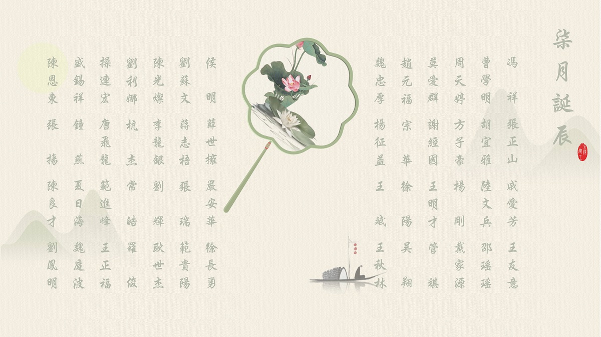 【生日祝福】恭祝7月生日的員工生日快樂！
