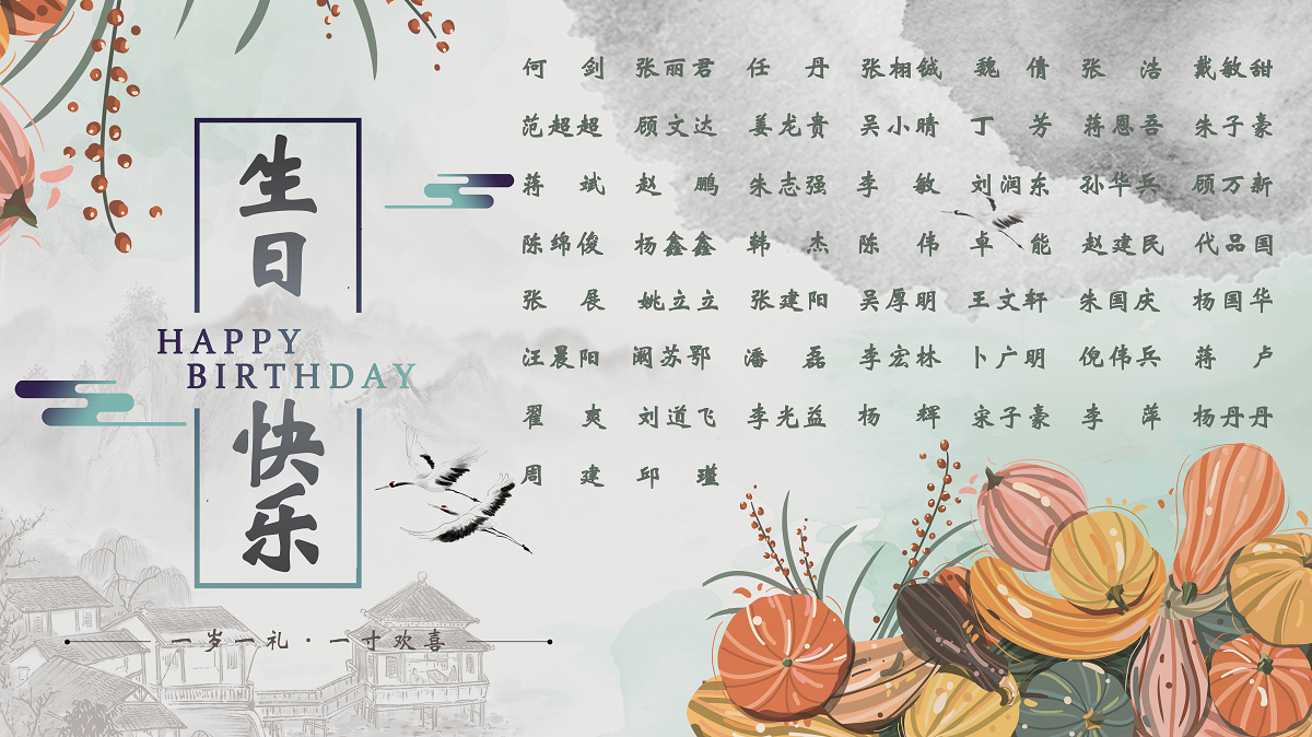【生日祝?！抗ё?0月生日的員工生日快樂！